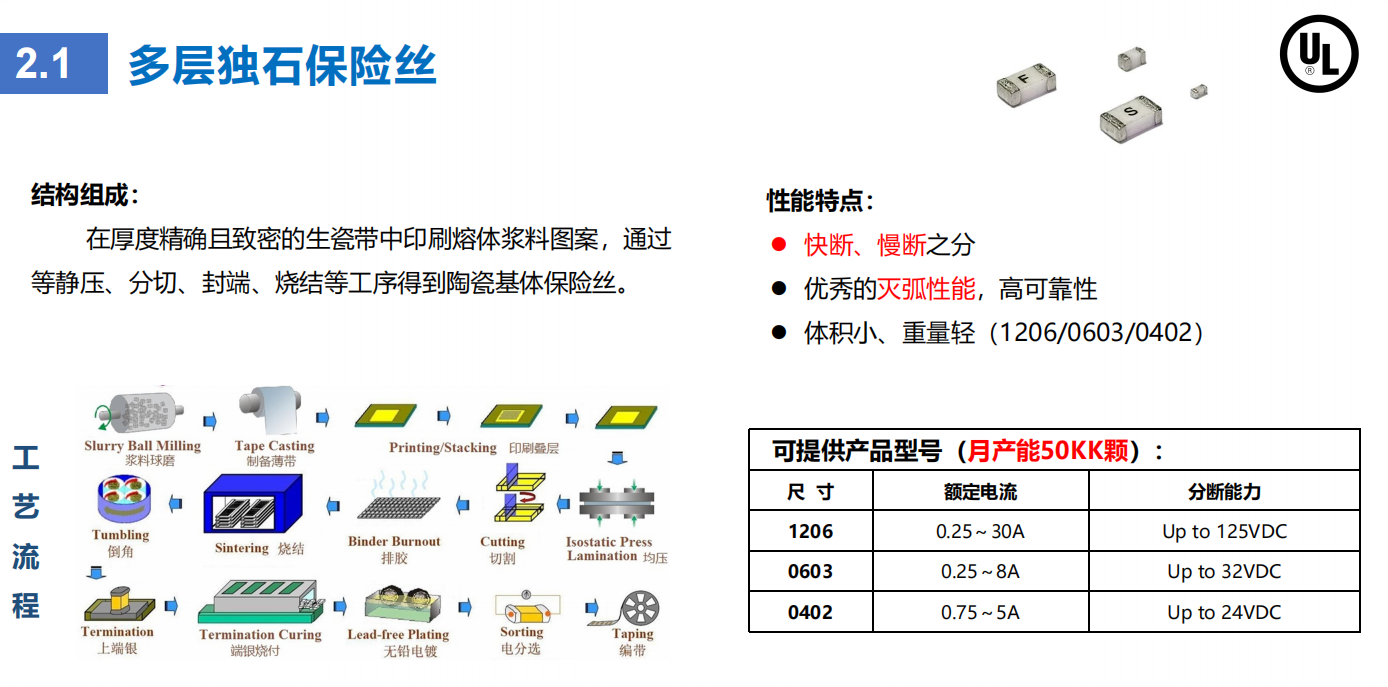 WAYQN維安多層獨石保險絲規格書